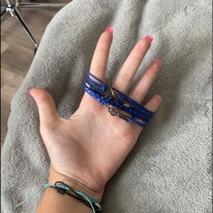 blue bracelet